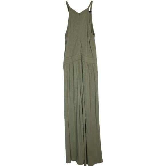 ATM Anthony Thomas Melillo Slub Cotton Jersey Jumpsuit Army Green Women's M - Picture 3 of 13